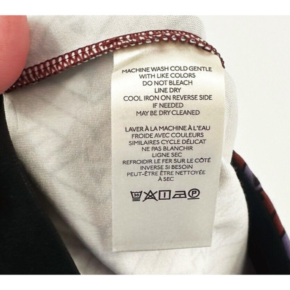 Anthropologie The Joni Flare Pants Small Ponte Knit Pull On Retro Geometric Boho - Picture 7 of 11